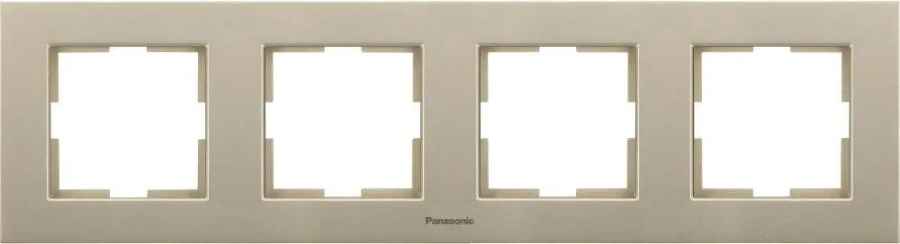 

Рамка Panasonic Karre Plus, горизонтальная, 4-поста, бронза (WKTF08042BR-RU)