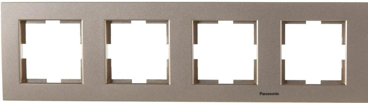 

Рамка Panasonic Karre Plus, горизонтальная, 4-поста, бронза (WKTF08043AR-RU)