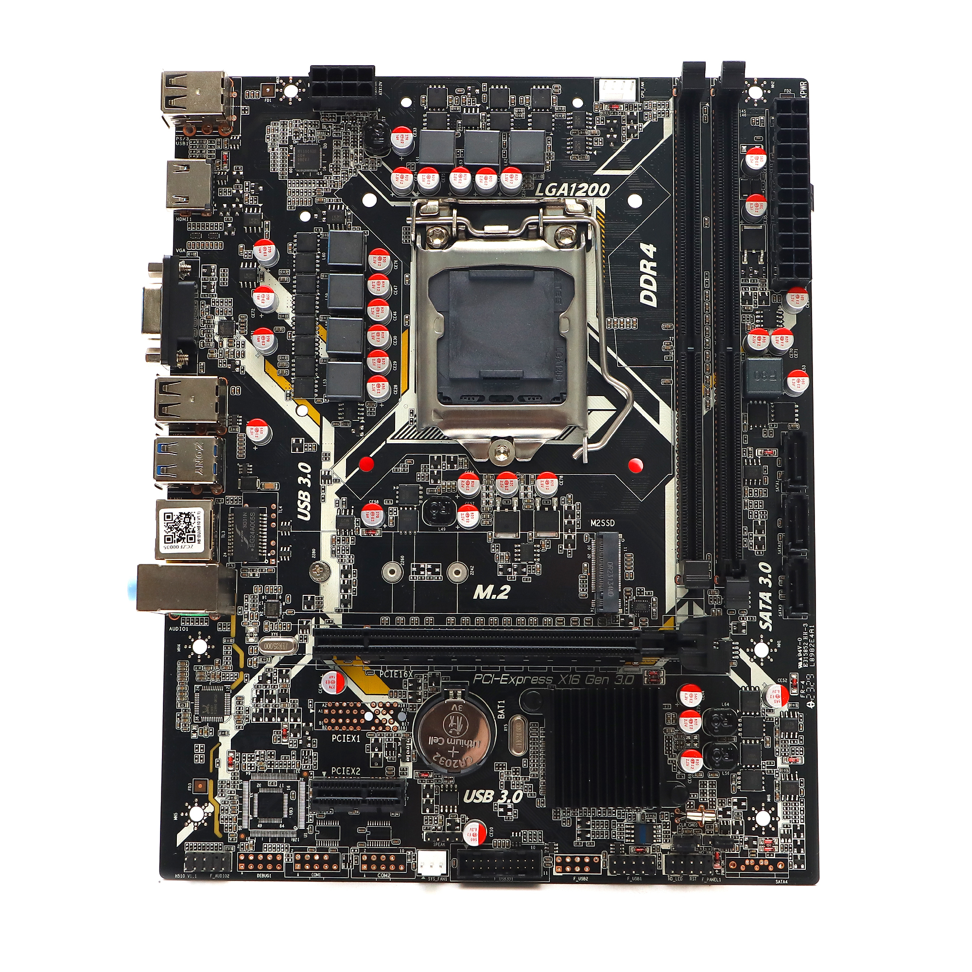 

Материнская плата ZCZF H510, Socket1200, Intel H510, 2xDDR4, PCI-Ex16, 3SATA3, 5.1-ch, GLAN, 4 USB 3.2, VGA, HDMI, mATX, Retail, H510