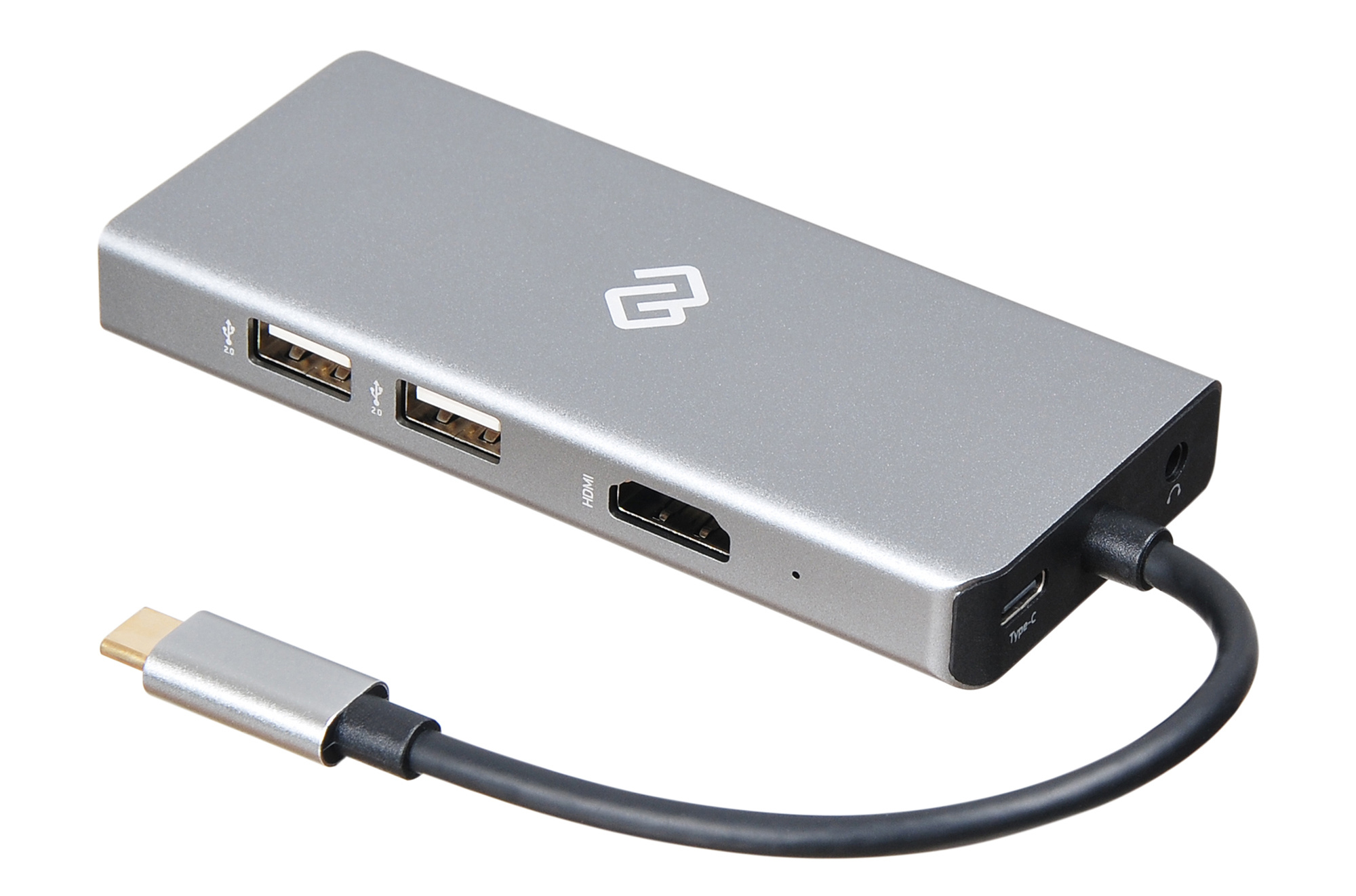 Док-станция Digma DS-970UC_G, 2xUSB 3.0/2xUSB 2.0/1xRJ-45/1xVGA/1xHDMI/1x3.5 jack, серебристый (DS-970UC_G)