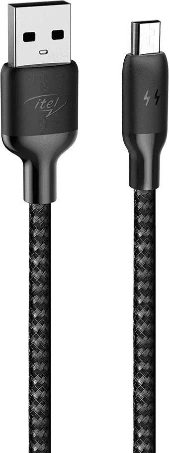 

Кабель USB-micro USB, 2.1А, 1 м, черный, ITEL (ICD-M22N)