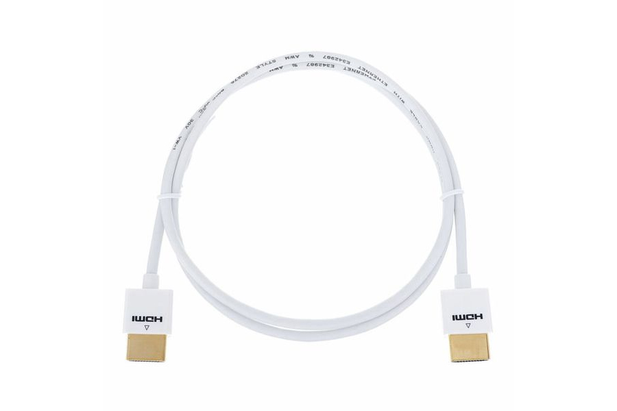 

Кабель HDMI(19M)-HDMI(19M) v1.4, 90 см, белый Kramer