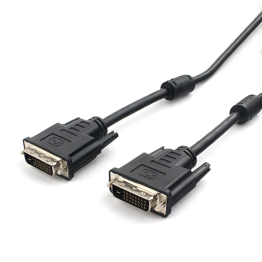 

Кабель DVI-D(25M)-DVI(25M), Cablexpert , 10m, черный, экран, феррит.кольца, пакет (CC-DVI2L-BK-10M)