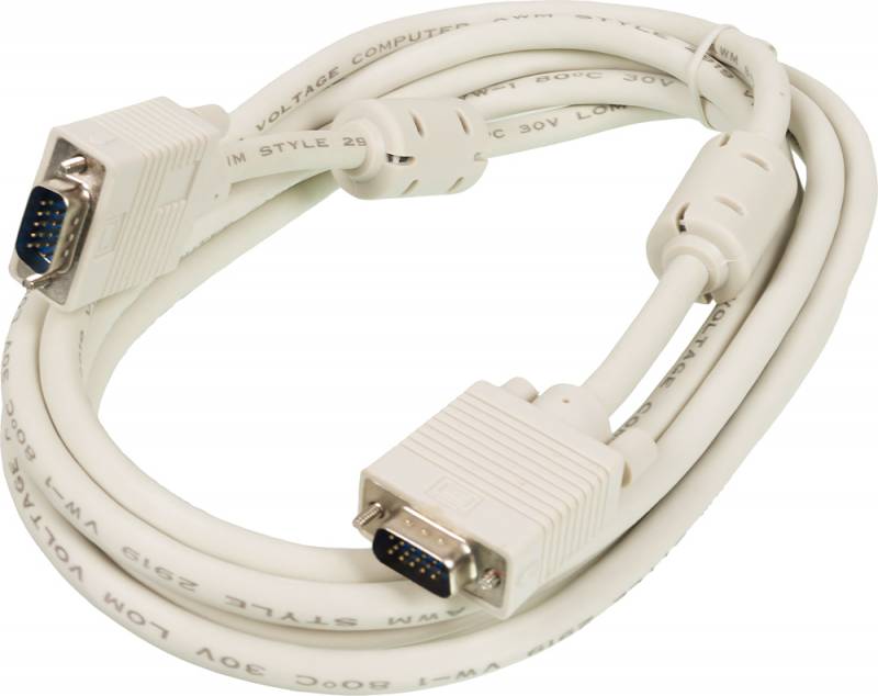 

Кабель VGA(15M)-VGA(15M), 3 м, белый Ningbo
