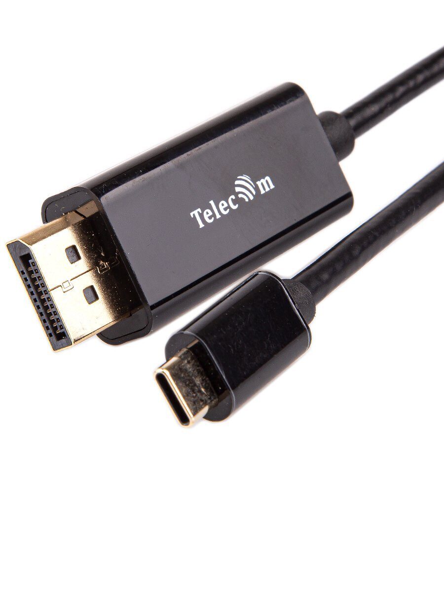 

Кабель-адаптер USB3.1Type-C(m)- DisplayPort(m), Telecom, 1.8м, черный (TCC010-1.8M)