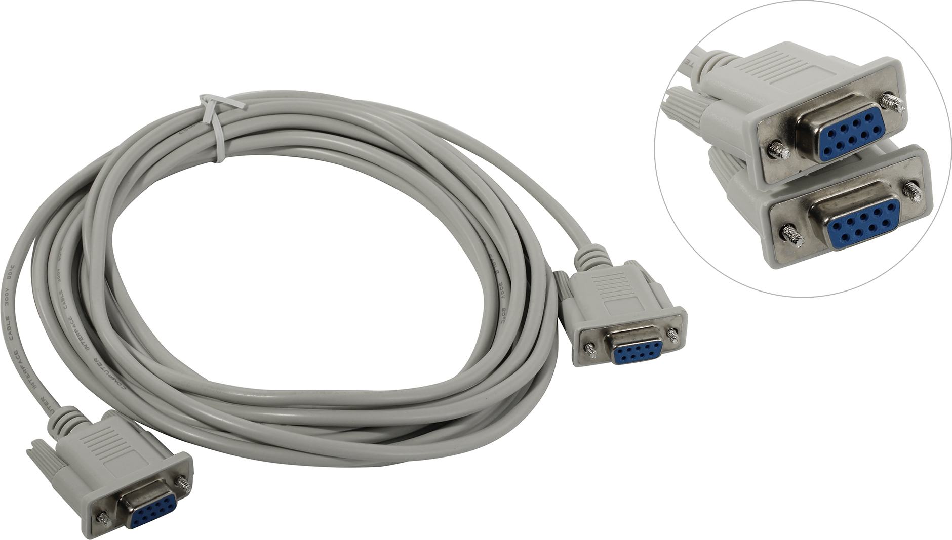 

Кабель COM(9F)-COM(9F), 4 м, белый KS-is (KS-366b-4)