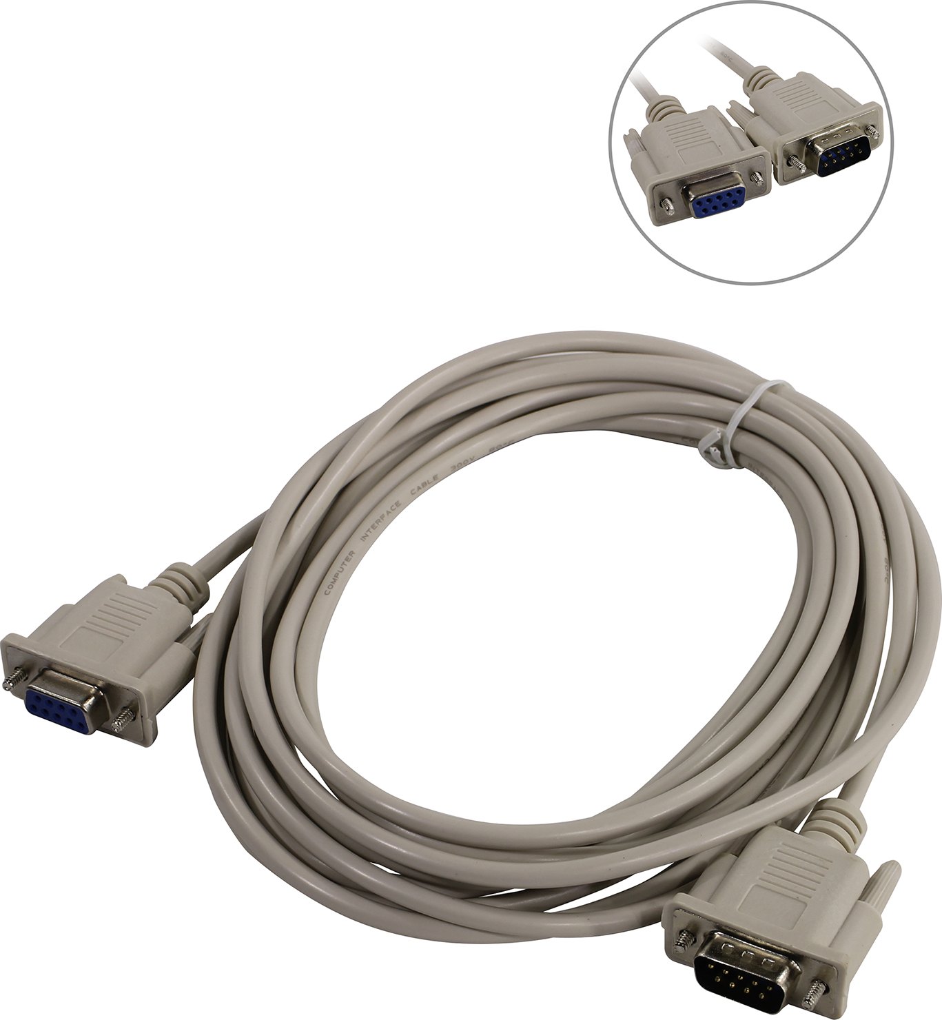 

Кабель-удлинитель COM 9M-COM(9F), 4 м, белый KS-is (KS-366-4)