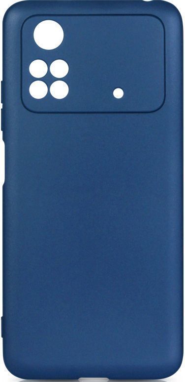 

Чехол-накладка DF для смартфона Poco M4 Pro (4G), силикон, синий (pocase-03 (blue))