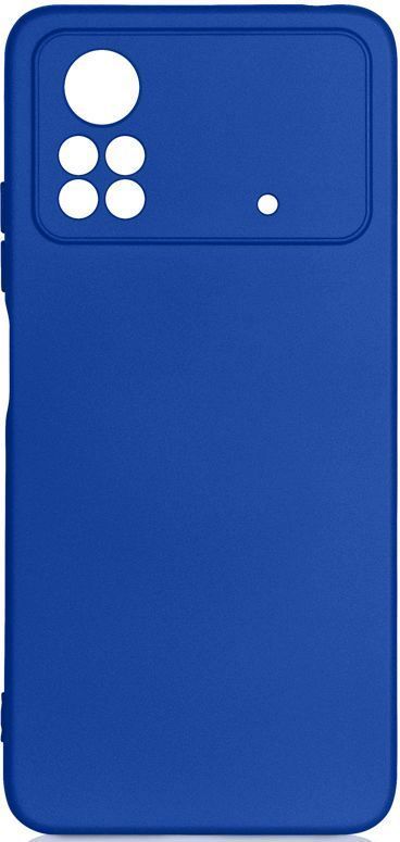 

Силиконовый чехол с микрофиброй poOriginal 07 DF для смартфона Poco X4 Pro (5G), силикон, blue (DF poOriginal-07 (blue))