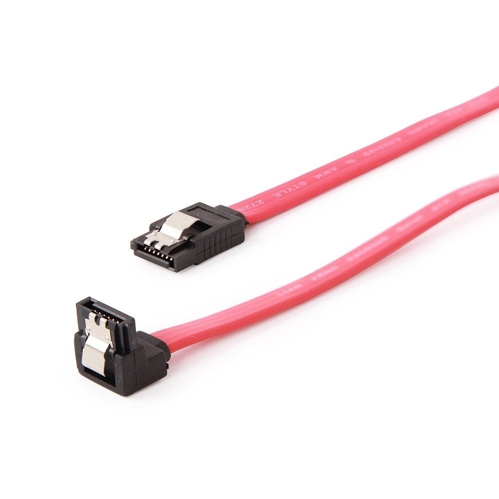 Шлейф Gembird/Cablexpert SATA(7-pin)-SATA(7-pin), прямой/угловой, 50 см (CC-SATAM-DATA90)