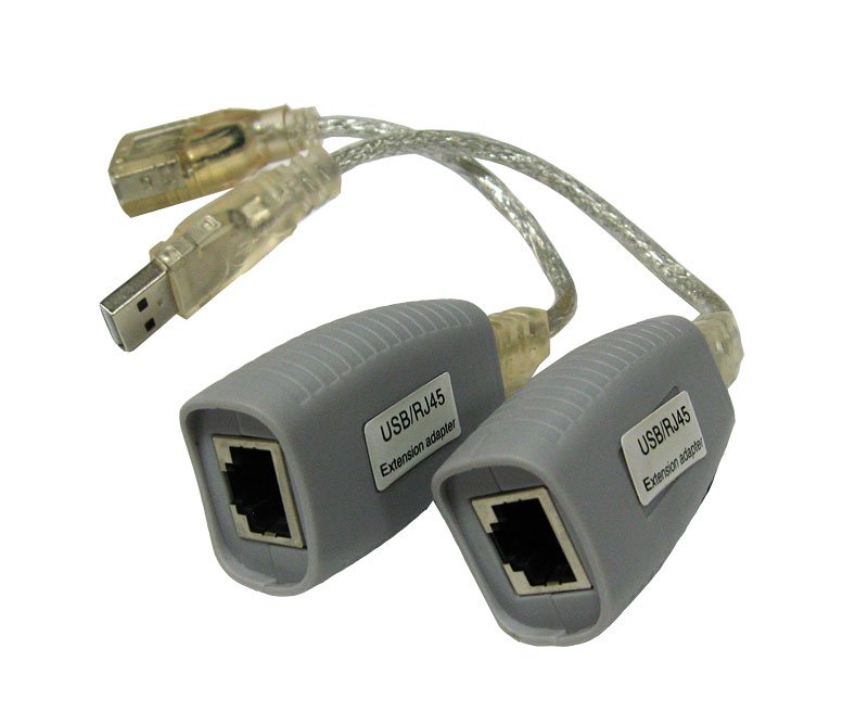 Кабель-удлинитель Osnovo USB 2.0(AM)-USB 2.0(AF), по витой паре до 100m, 0 (TA-U1/1+RA-U1/1)