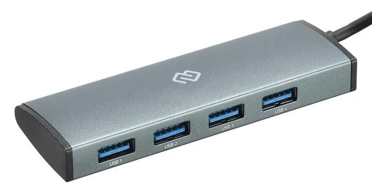 

Концентратор Digma HUB-4U3.0-UC-G, 4xUSB 3.0, серый, HUB-4U3.0-UC-G