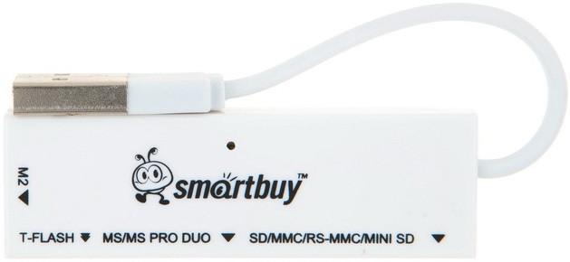 

Картридер внешний Smartbuy SBR-717-W, SD/microSD, USB 2.0, белый, SBR-717-W