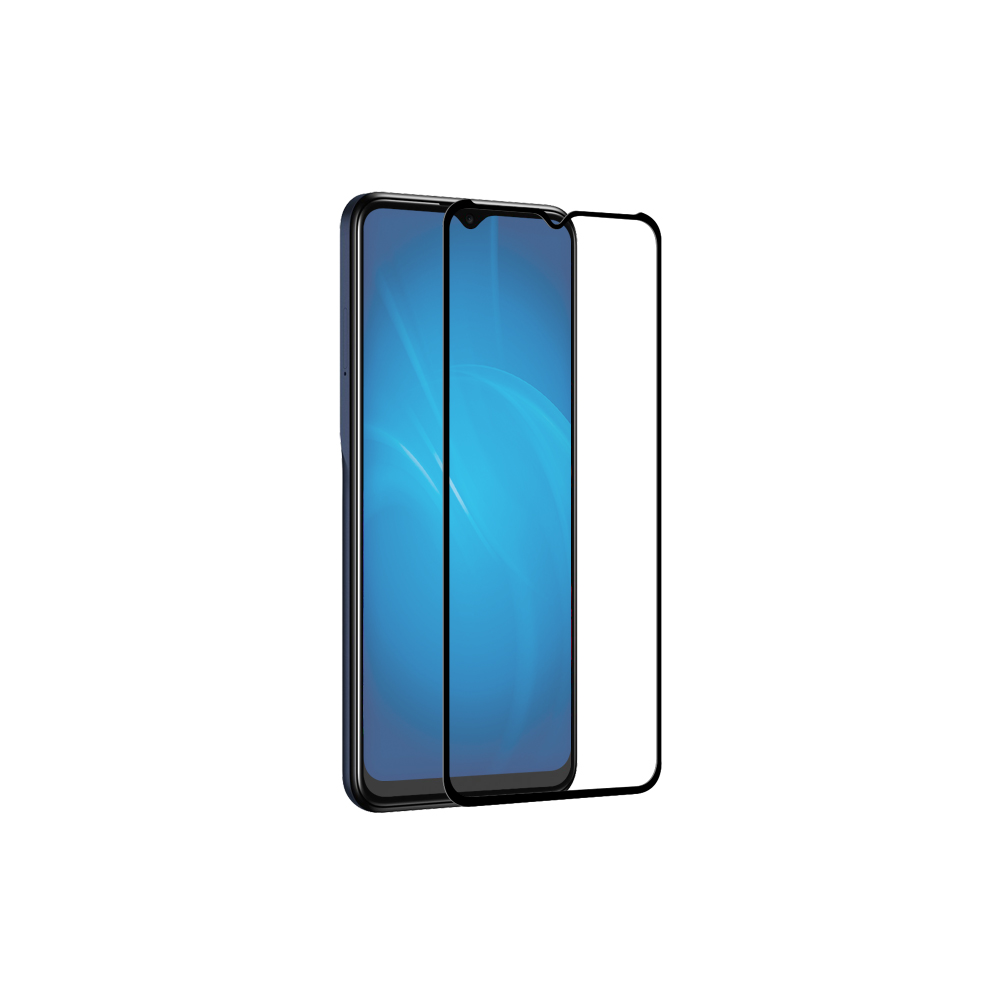 

Защитное стекло DF для экрана смартфона TCL 30E/30SE, Full screen, ударопрочное, черная рамка, 3D (tcColor-04)