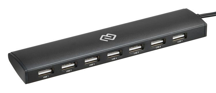 

Концентратор Digma HUB-7U2.0-UC-B, 7xUSB 2.0, черный, HUB-7U2.0-UC-B