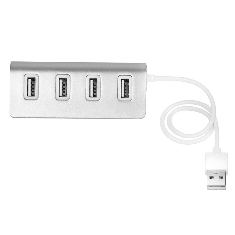 Концентратор Greenconnect GCR-UH224S, 4xUSB 2.0, серебристый