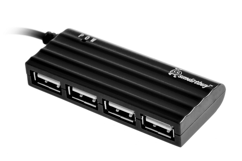 Концентратор Smartbuy SBHA-6810-K, 4xUSB 2.0, черный