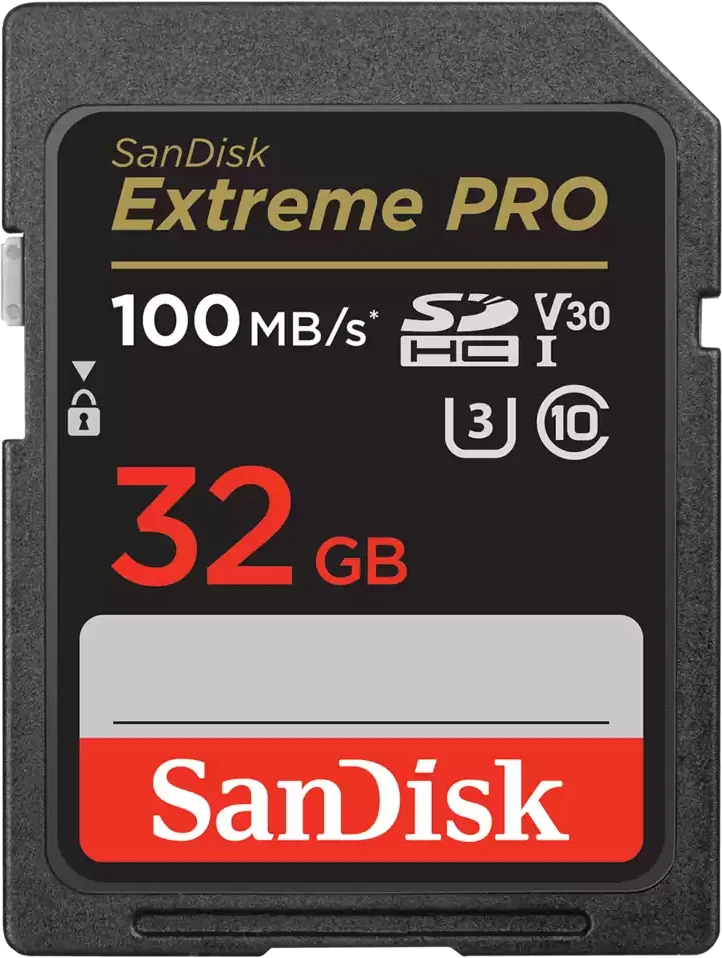 Карта памяти 32Gb SDHC Sandisk Extreme Pro Class 10 UHS-I U3 V30 (SDSDXXO-032G-GN4IN)