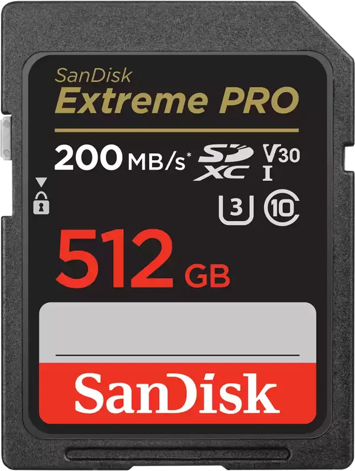 Карта памяти 512Gb SDXC Sandisk Extreme Pro Class 10 UHS-I U3 V30 (SDSDXXD-512G-GN4IN)