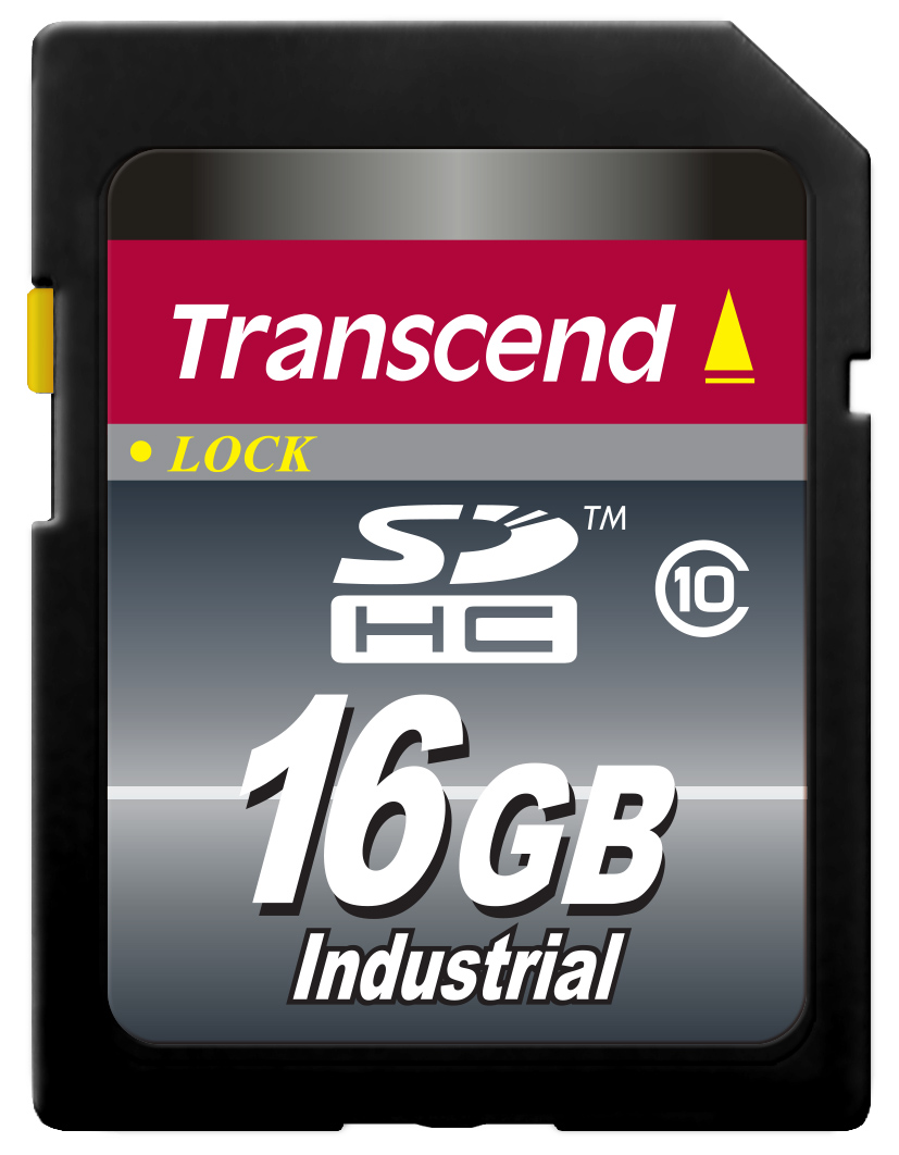 Карта памяти промышленная 16Gb SDHC Transcend Industrial Grade MLC Class 10 (TS16GSDHC10I)