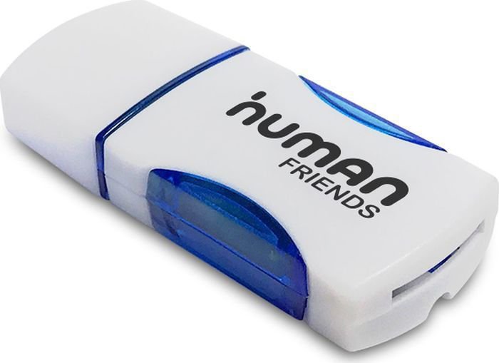 

Картридер внешний Human Friends Speed Rate Impulse, microSD, USB 2.0, синий, Speed Rate Impulse