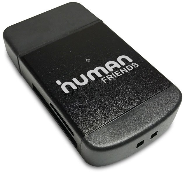 

Картридер внешний Human Friends Speed Rate Multi, мультиформатный, USB 2.0, черный, Speed Rate Multi
