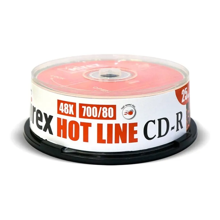

Диск CD-R 700Mb 48x Mirex, Hotline, Cake Box (25шт)