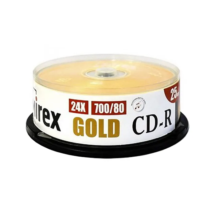 Диск Mirex CD-R, 700Mb, 24x, Cake Box, 25 шт