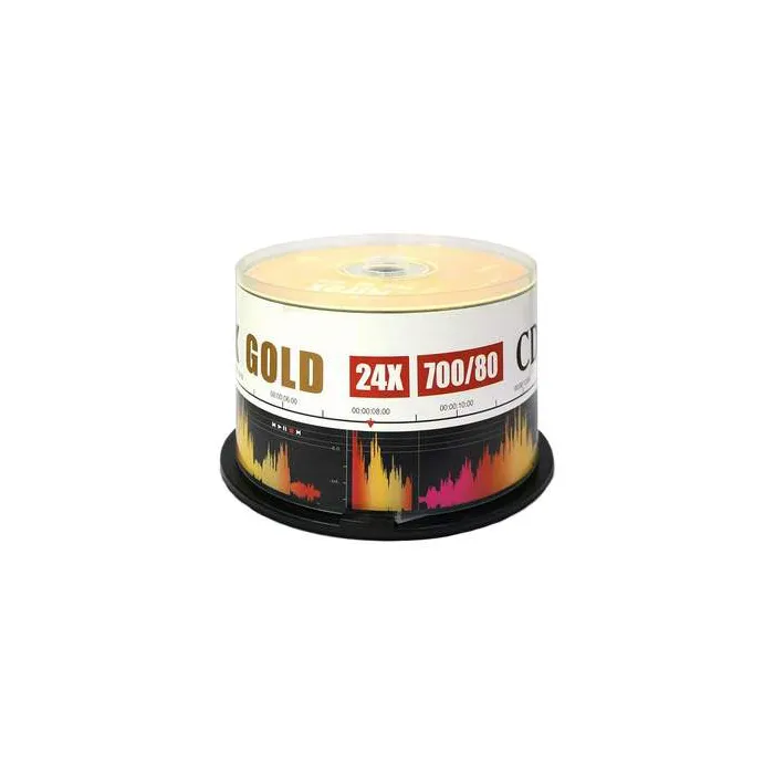 

Диск Mirex CD-R, 700Mb, 24x, Gold, Cake Box, 50 шт