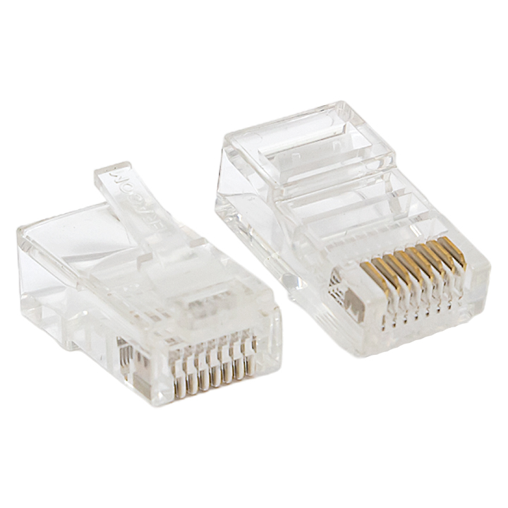 Коннектор RJ-45 8P8C категория 5e, 10 шт., EKF TERACOM (TRC-PLUG-5EUTP-10)