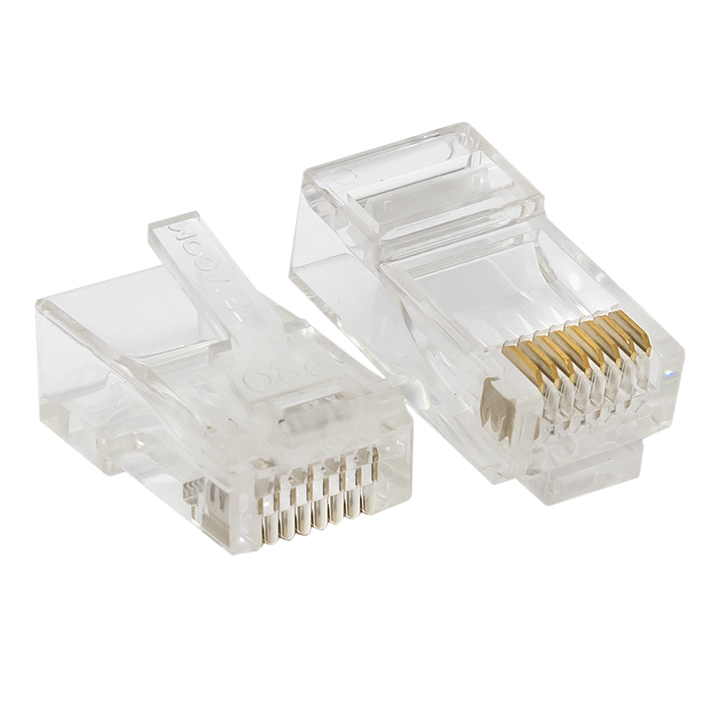 Коннектор RJ-45 8P8C категория 6, 20 шт., 30мкд, EKF TERACOM PRO (TRP-PLUG-6UTP-20)