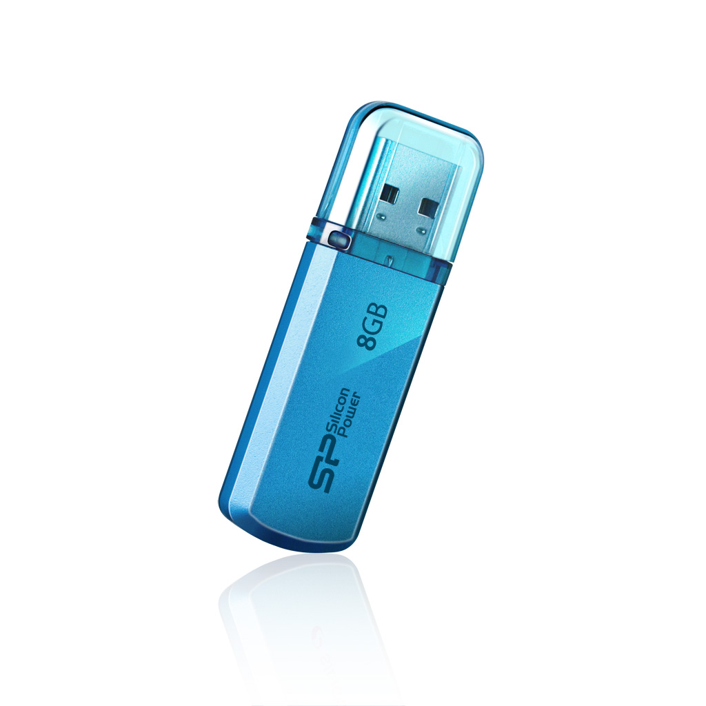 Флешка 8Gb USB 2.0 Silicon Power Helios Helios 101, синий (SP008GBUF2101V1B)