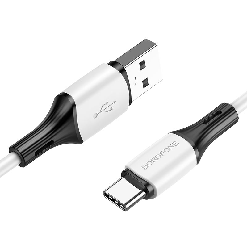 

Кабель USB-USB Type-C, 3А, 1 м, белый, Borofone BX79 (6974443384796), BX79