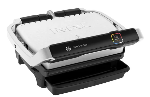 Гриль Tefal Optigrill Elite GC750D30 2 кВт, серебристый/черный, цвет серебристый/черный - фото 1