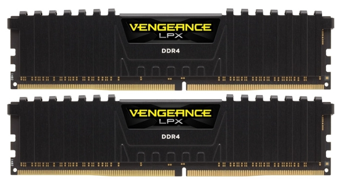 

Комплект памяти DDR4 DIMM 8Gb (2x4Gb), 2400MHz, CL16, 1.2V Corsair Vengeance (CMK8GX4M2A2400C16), CMK8GX4M2A2400C16