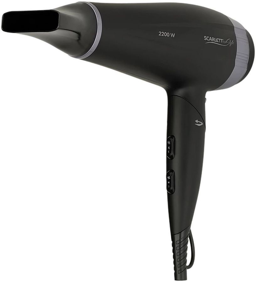 

Фен Scarlett SC-HD70IT12 2.2 кВт, режимов: 3, насадок: 1, черный, SC-HD70IT12