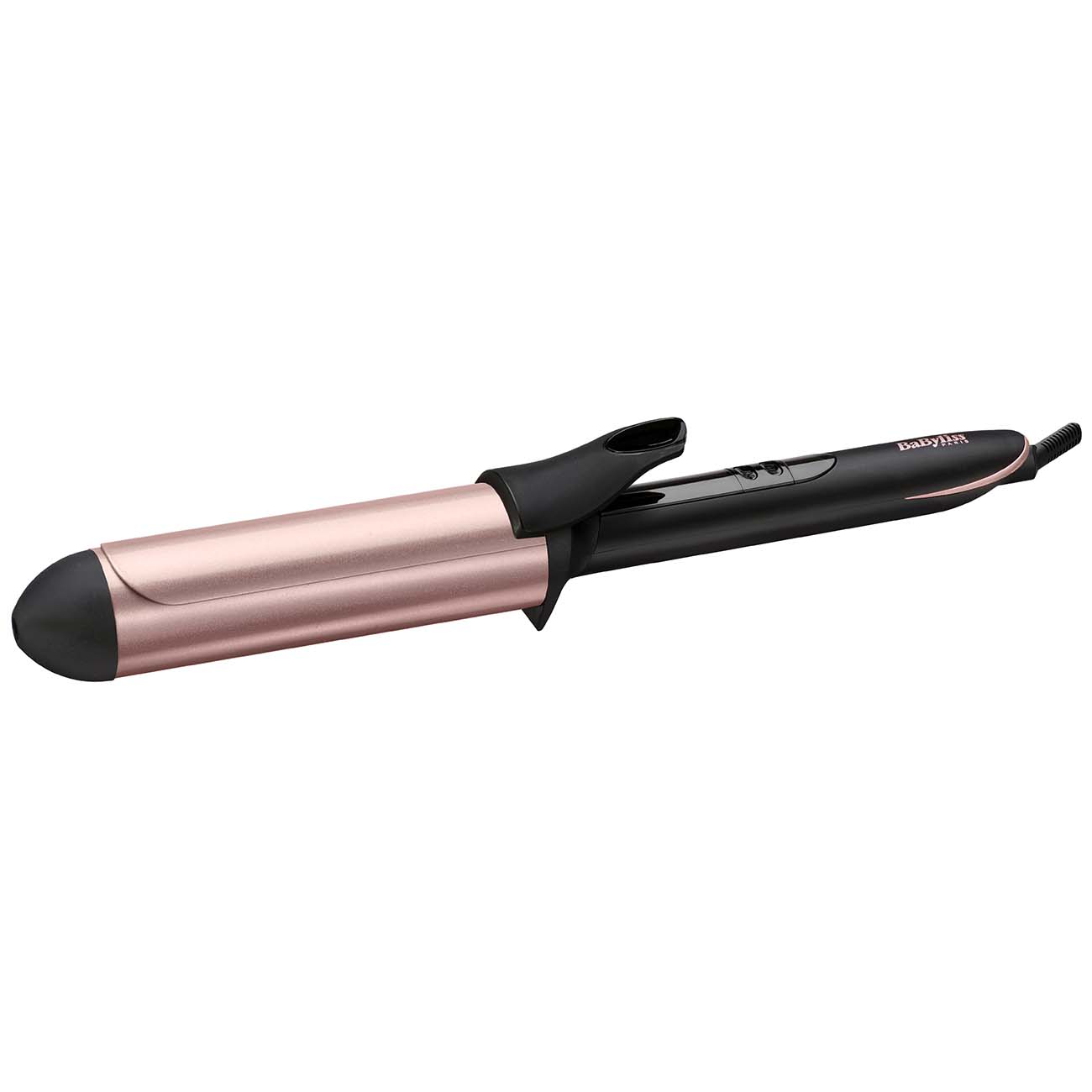 

Щипцы Babyliss C453E, 210°C, 64 Вт, кварц/керамика покрытие, режимов: 6, петля для подвешивания, 2.5 м, черный/розовый, C453E