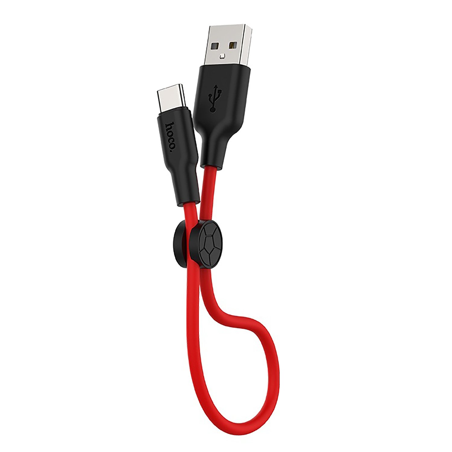 

Кабель USB-USB Type-C, 3А, 25 см, черный/красный, HOCO X21 Plus, X21 Plus