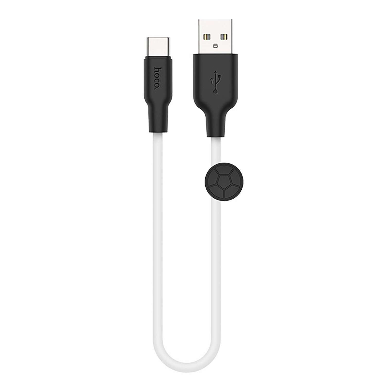 

Кабель USB-USB Type-C, 3А, 25 см, белый/черный, HOCO X21 Plus, X21 Plus