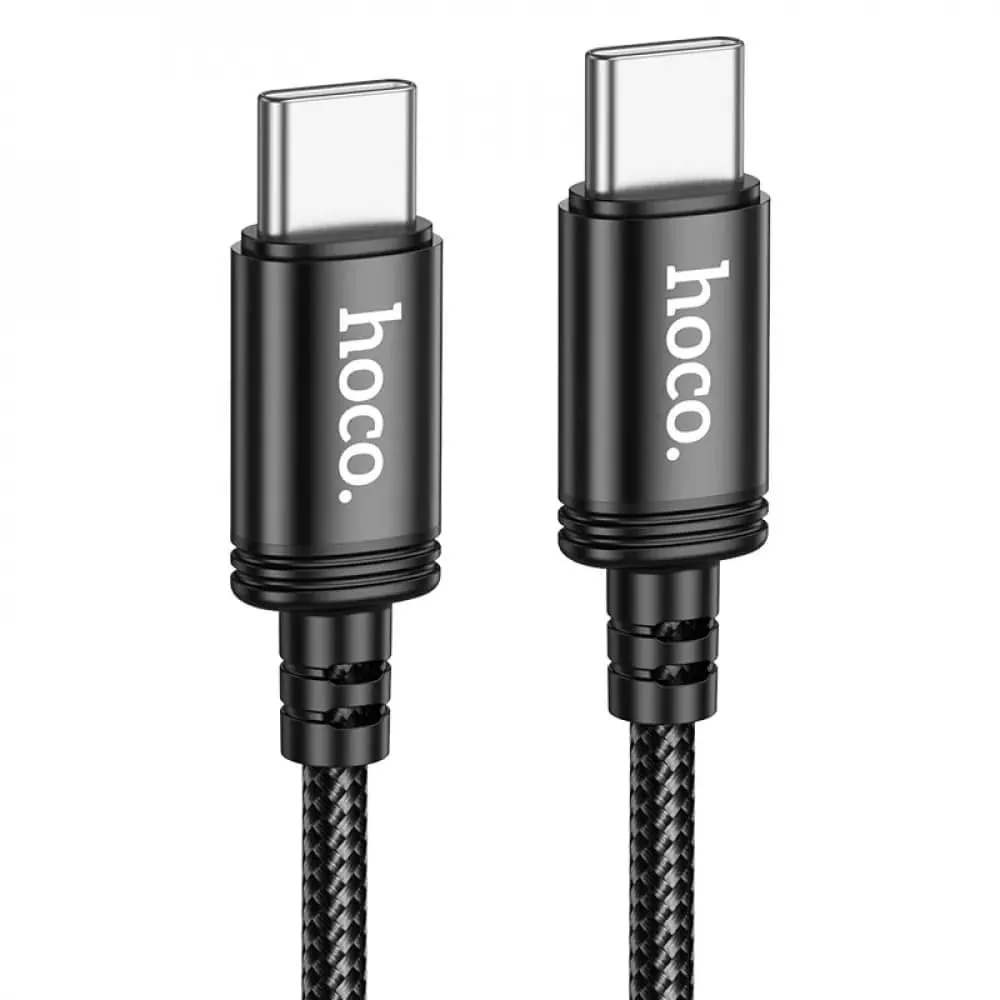 

Кабель USB Type-C-USB Type-C, экранированный, быстрая зарядка, 3А, 3 м, черный, HOCO Radiance X91 (6931474788733), X91