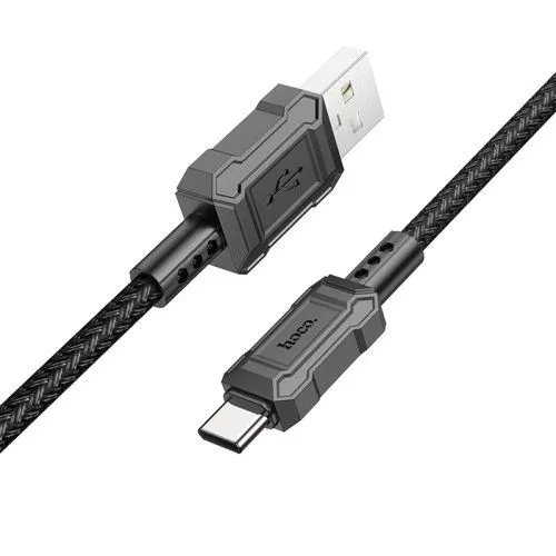 

Кабель USB-USB Type-C, экранированный, 3А, 1 м, черный, HOCO Leader X94 (6931474794291), X94