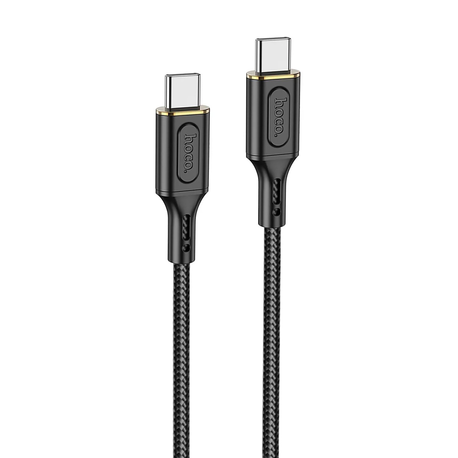 

Кабель USB Type-C-USB Type-C, быстрая зарядка, 3А, 60 Вт, 1 м, черный, HOCO Goldentop X95 (6931474794475), X95
