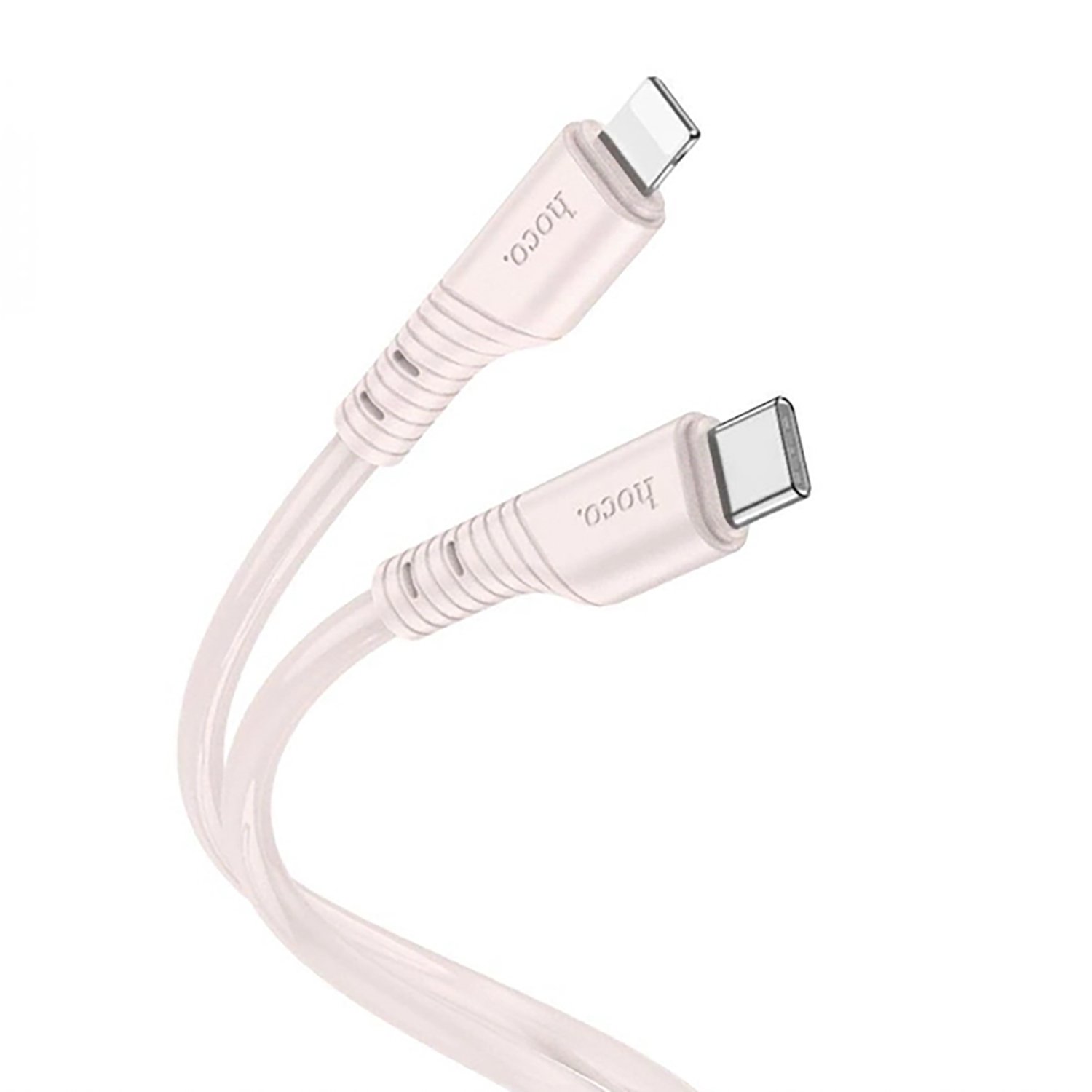 

Кабель USB Type-C-Lightning 8-pin, быстрая зарядка, 3А, 1 м, розовый, HOCO Crystal X97, X97