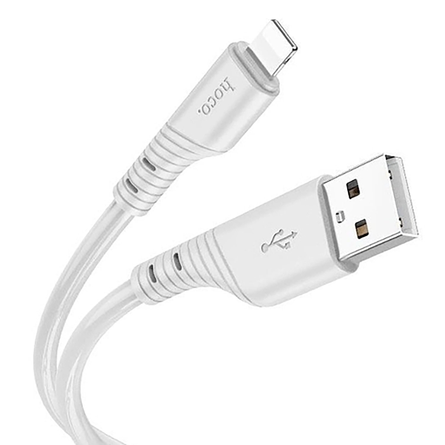 

Кабель USB-Lightning 8-pin, 2.4А, 1 м, серый, HOCO Crystal X97, X97