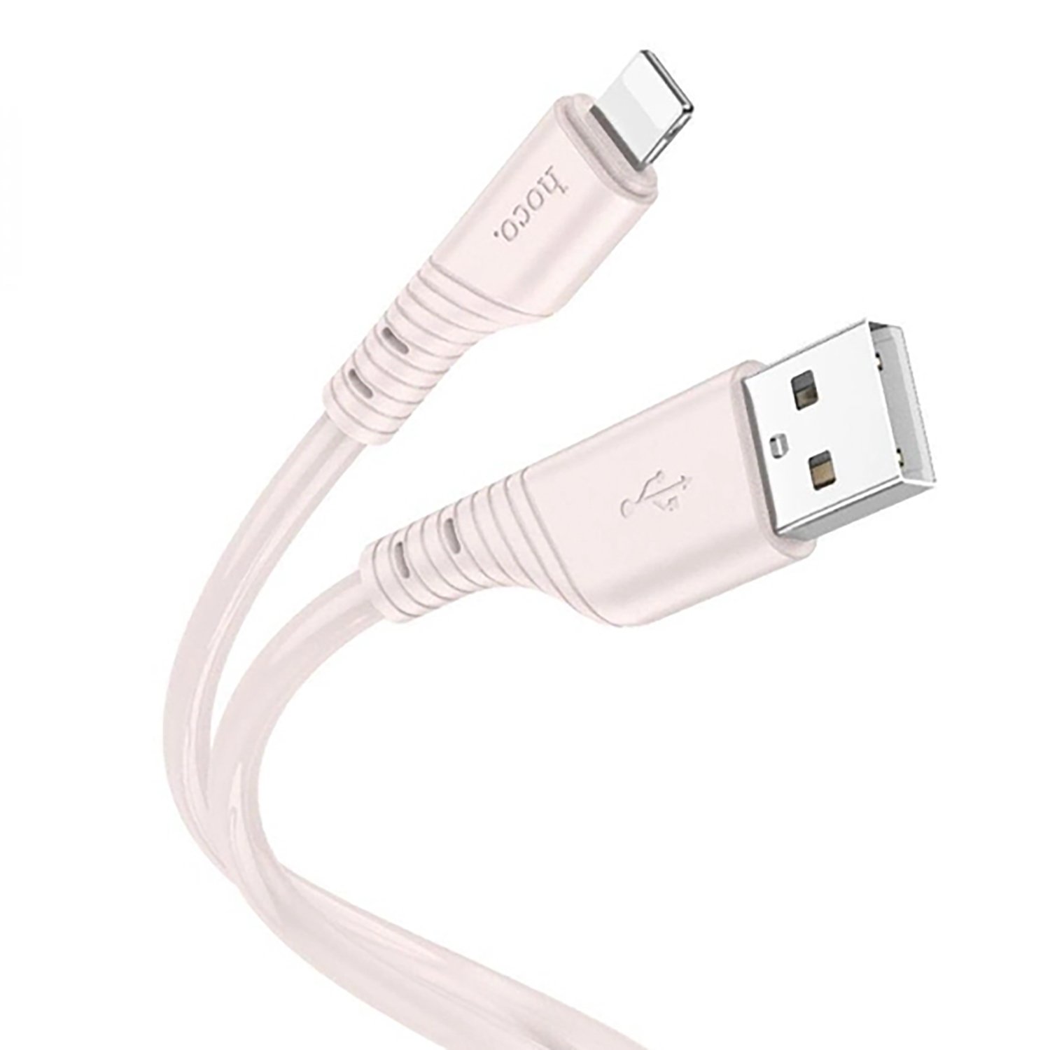 

Кабель USB-Lightning 8-pin, 2.4А, 1 м, розовый, HOCO Crystal X97, X97