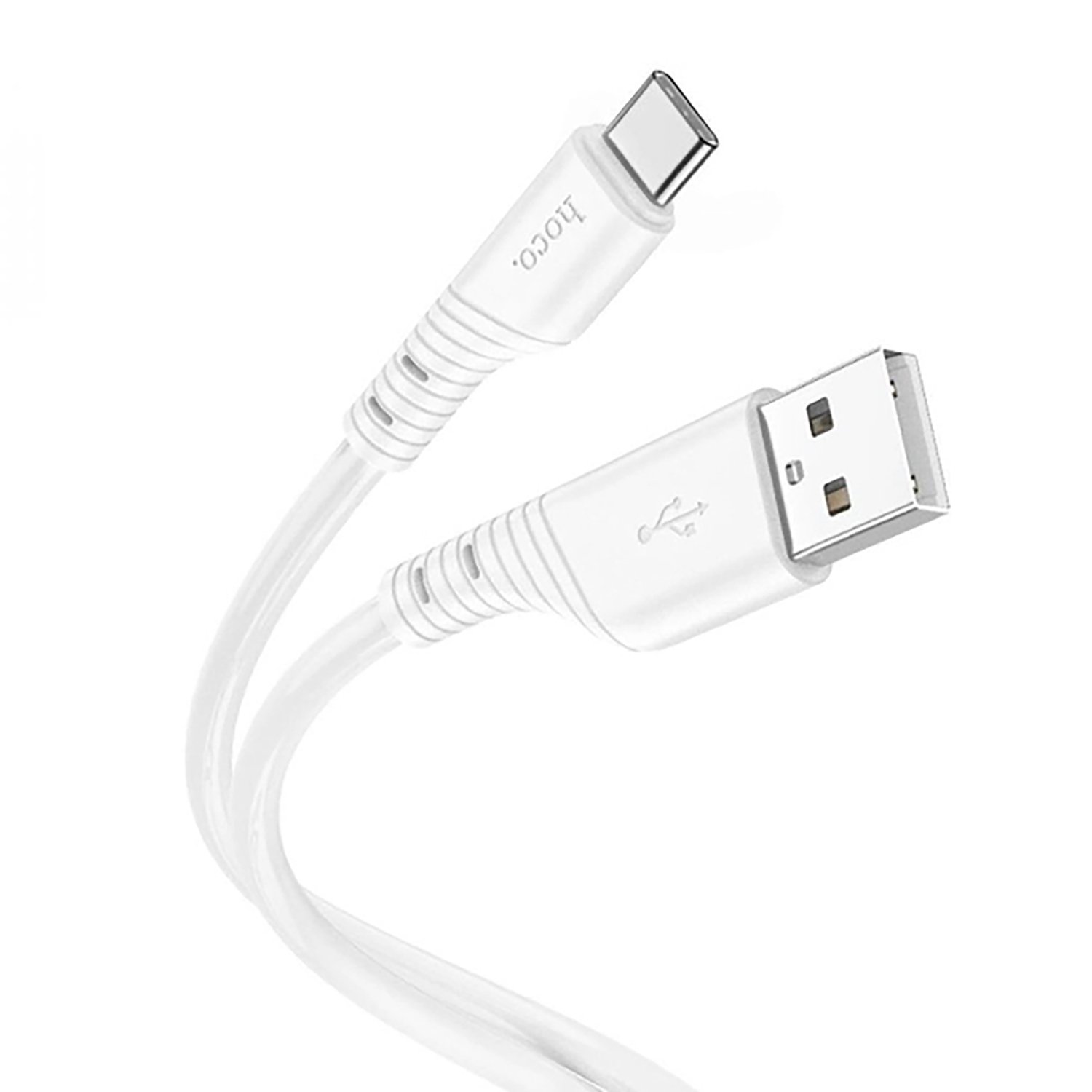 

Кабель USB-USB Type-C, 3А, 1 м, белый, HOCO Crystal X97, X97