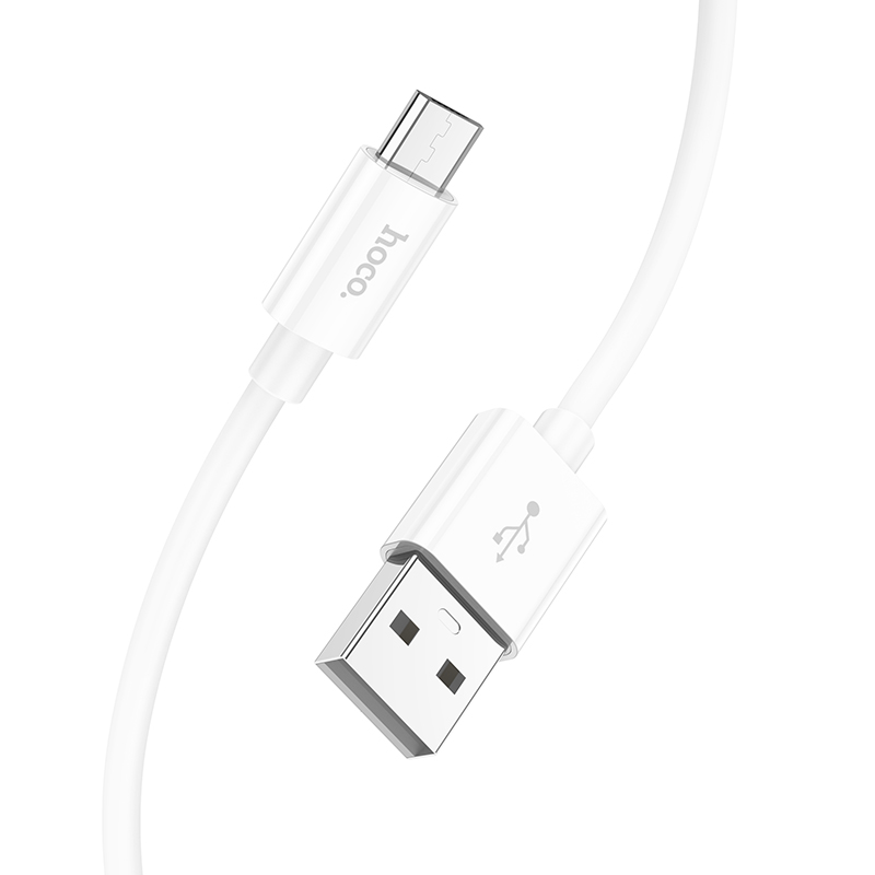 

Кабель USB-Micro USB, 2.4А, 1 м, белый, HOCO magic X87 (6931474783226), X87