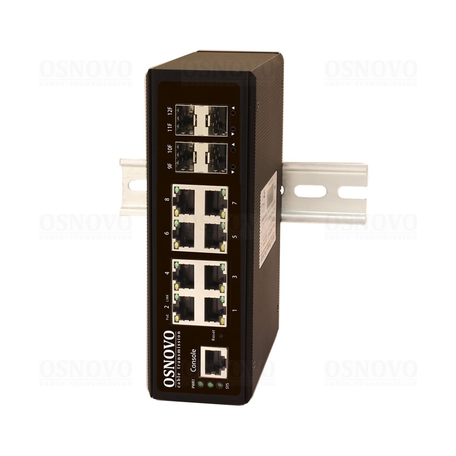 Коммутатор OSNOVO SW-70804/IL, управляемый (8x1 Гбит/с) (SW-70804/IL)