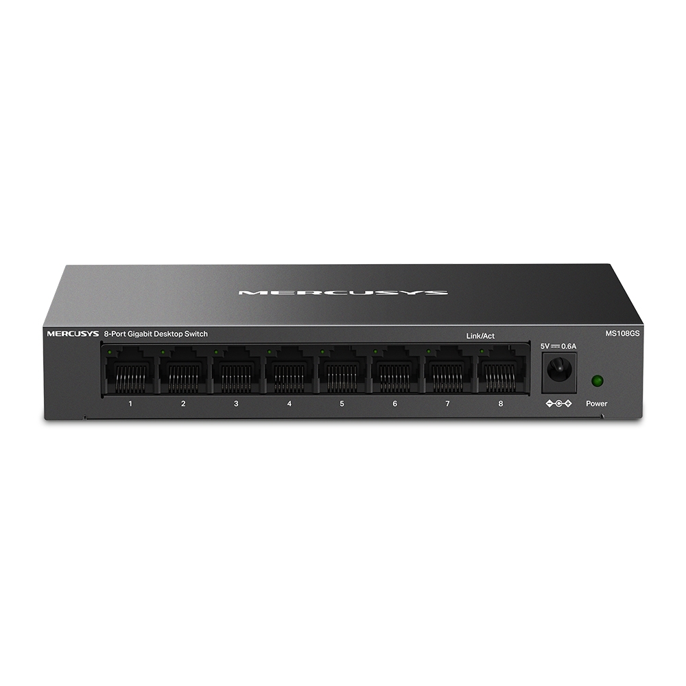 

Коммутатор Mercusys MS108GS, кол-во портов: 8x1 Гбит/с (MS108GS), MS108GS