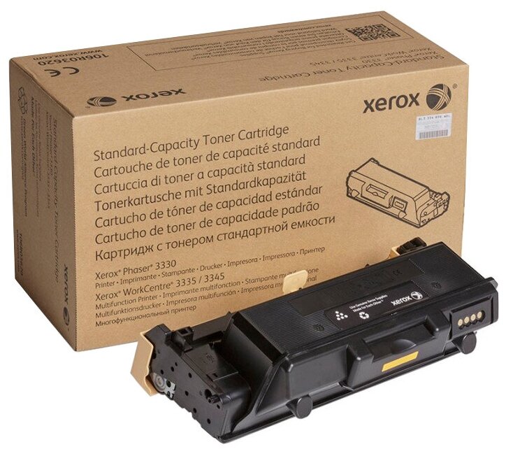Картридж лазерный Xerox 106R03625, черный, 11000 страниц, оригинальный для Xerox Отказ от покупки (не подошел к Xerox WC 3335 разные версии регионов), следы установки, картридж в коробке